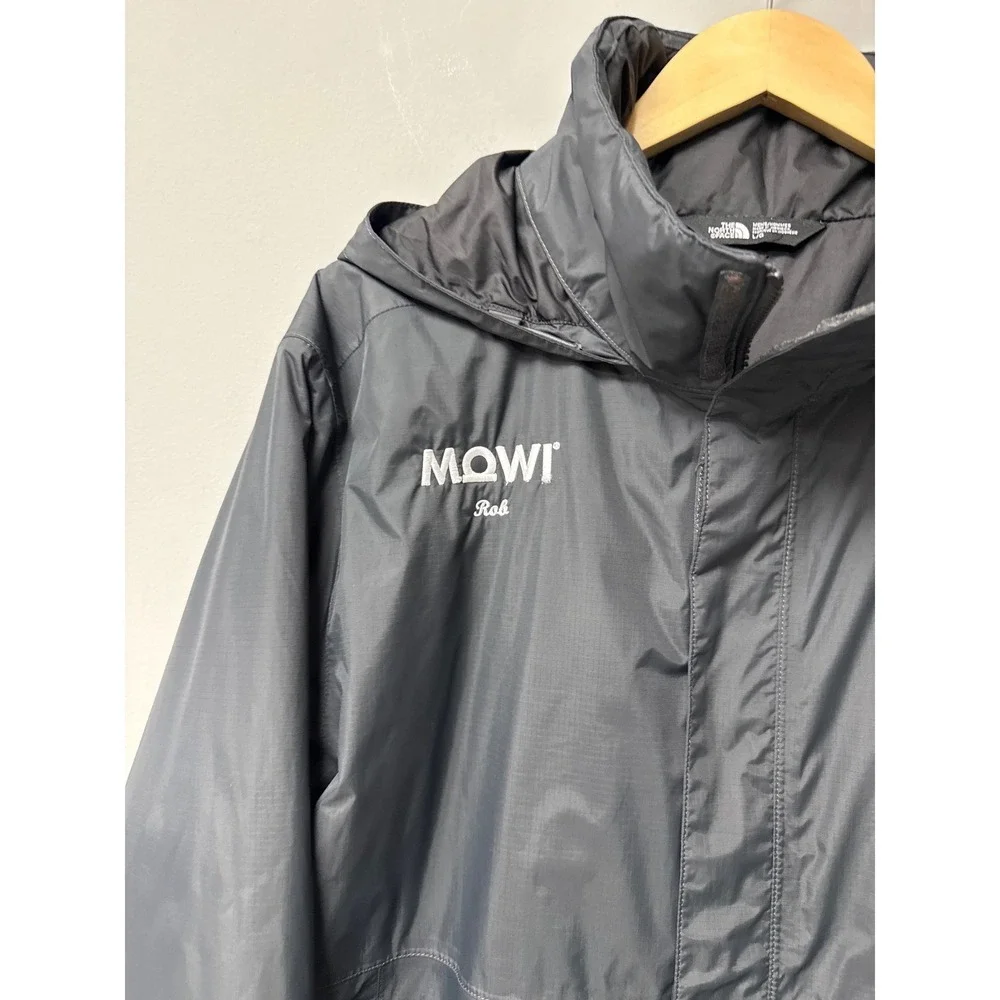 The North Face DryVent Jacket Men L Grey Hooded Rain Windbreaker Gorpcore Hiking